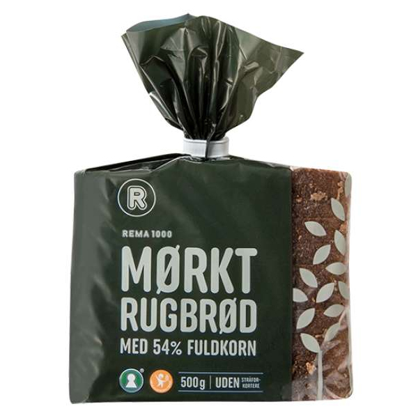 🥖 Kalorier i Rema 1000 Mørkt Rugbrød med 54% Fuldkorn - Gratis Kalorietabel