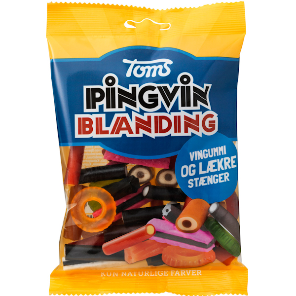 Konsulat Forstærker Anklage 🍬 Kalorier i Toms Pingvin Blanding - Gratis Kalorietabel