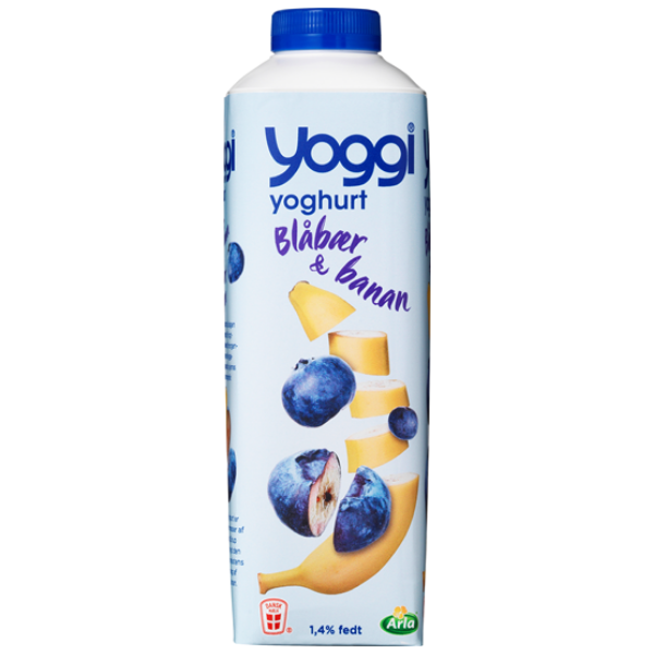 Kalorier i Yoggi Yoghurt Blåbær & Banan